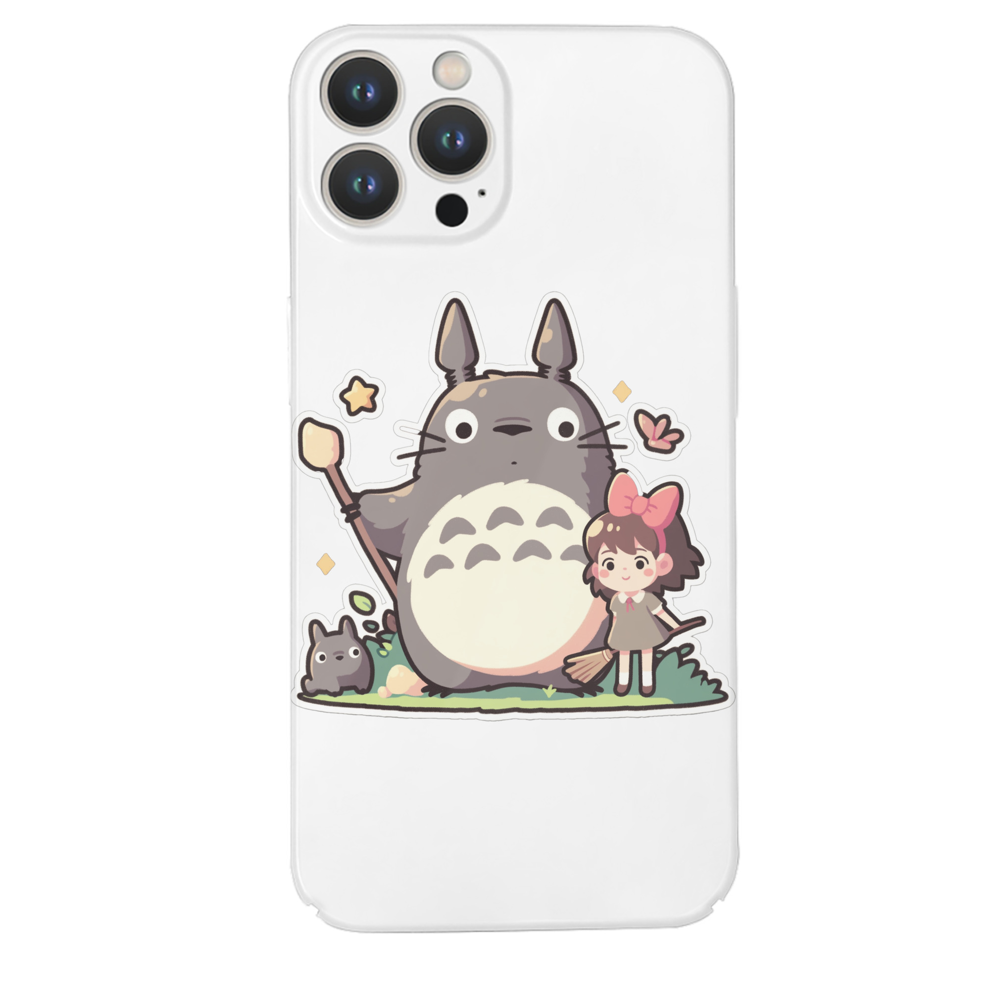 （画像用） となりのトトロ 草壁メイ 草壁サツキ My Neighbor Totoro Satsuki Kusakabe Mei Kusakabe 【iPhone 14シリーズ対応】ハードケース